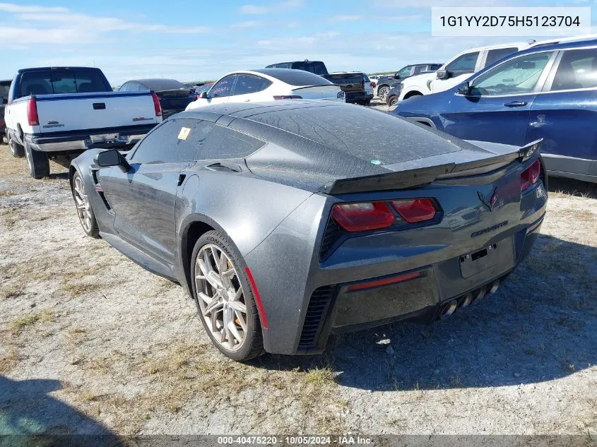 2017 Chevrolet Corvette Grand Sport 2Lt VIN: 1G1YY2D75H5123704 Lot: 40475220