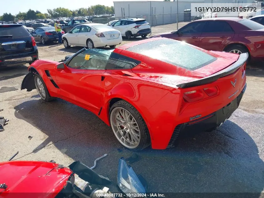 2017 Chevrolet Corvette Grand Sport 2Lt VIN: 1G1YY2D79H5105772 Lot: 40587732