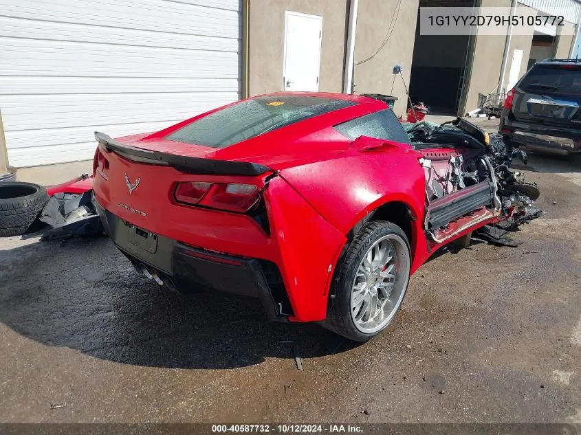 2017 Chevrolet Corvette Grand Sport 2Lt VIN: 1G1YY2D79H5105772 Lot: 40587732