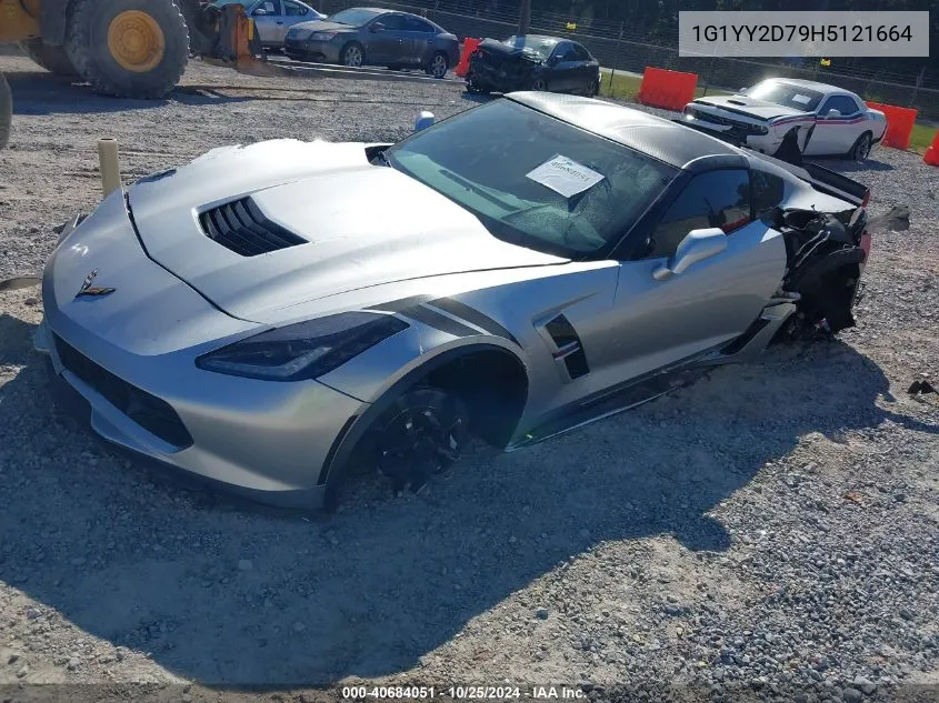 1G1YY2D79H5121664 2017 Chevrolet Corvette Grand Sport