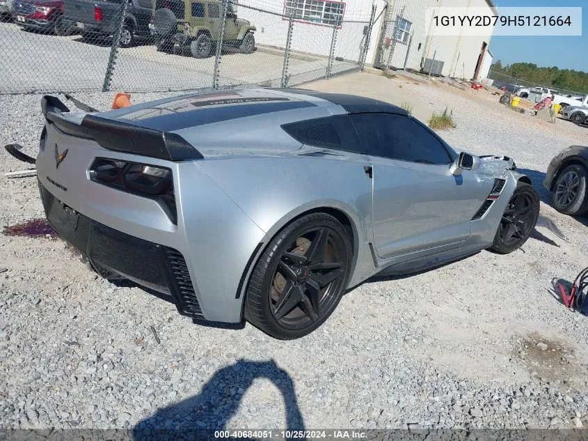 1G1YY2D79H5121664 2017 Chevrolet Corvette Grand Sport