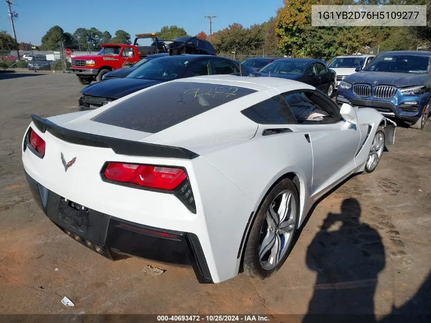 1G1YB2D76H5109277 2017 Chevrolet Corvette Stingray