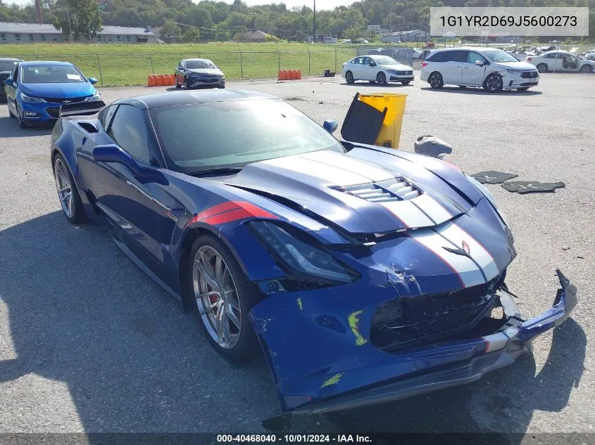 2018 Chevrolet Corvette Z06 VIN: 1G1YR2D69J5600273 Lot: 40468040