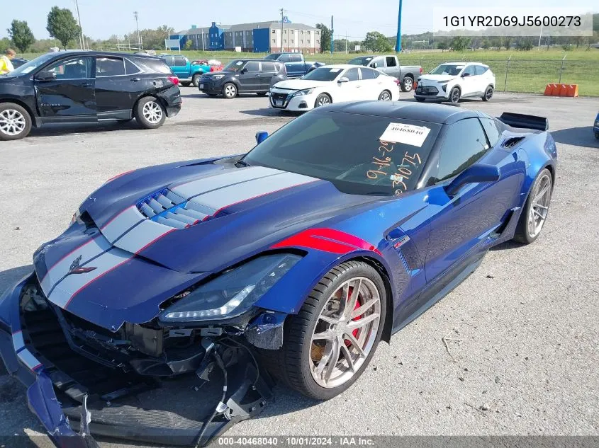 2018 Chevrolet Corvette Z06 VIN: 1G1YR2D69J5600273 Lot: 40468040