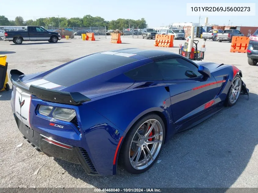 2018 Chevrolet Corvette Z06 VIN: 1G1YR2D69J5600273 Lot: 40468040