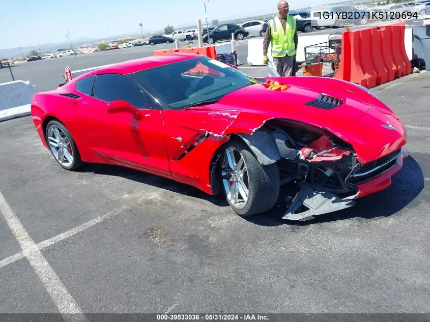 1G1YB2D71K5120694 2019 Chevrolet Corvette Stingray