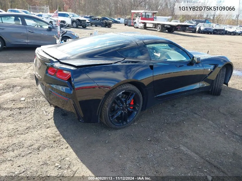 2019 Chevrolet Corvette Stingray 1Lt VIN: 1G1YB2D75K5109066 Lot: 40820113