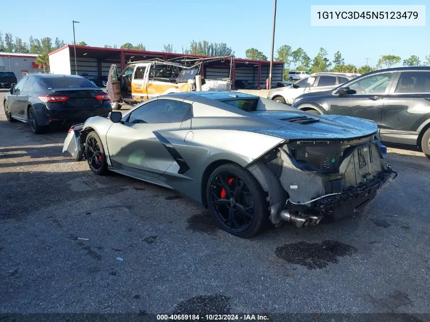 2022 Chevrolet Corvette Stingray Rwd 3Lt VIN: 1G1YC3D45N5123479 Lot: 40659184