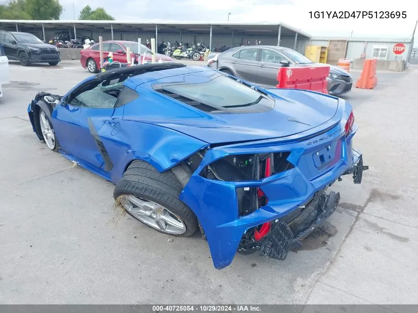 2023 Chevrolet Corvette Stingray Rwd 1Lt VIN: 1G1YA2D47P5123695 Lot: 40725054