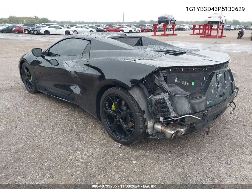 2023 Chevrolet Corvette Stingray Rwd 2Lt VIN: 1G1YB3D43P5130629 Lot: 40799285