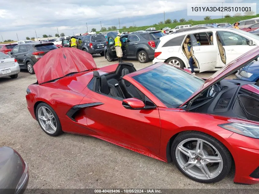 2024 Chevrolet Corvette Stingray 1Lt VIN: 1G1YA3D42R5101001 Lot: 40489496