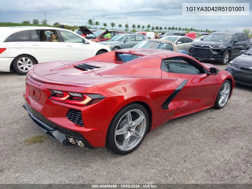 2024 Chevrolet Corvette Stingray 1Lt VIN: 1G1YA3D42R5101001 Lot: 40489496