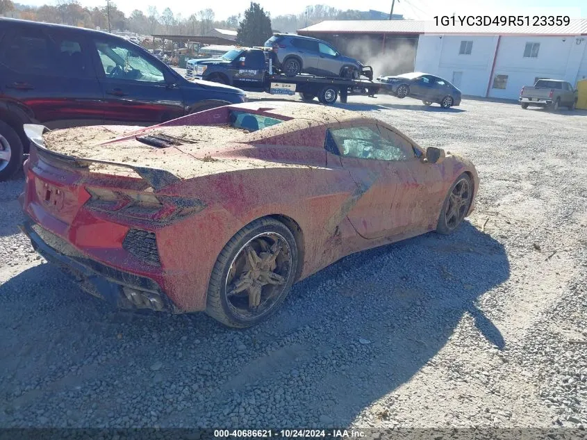 2024 Chevrolet Corvette Stingray 3Lt VIN: 1G1YC3D49R5123359 Lot: 40686621