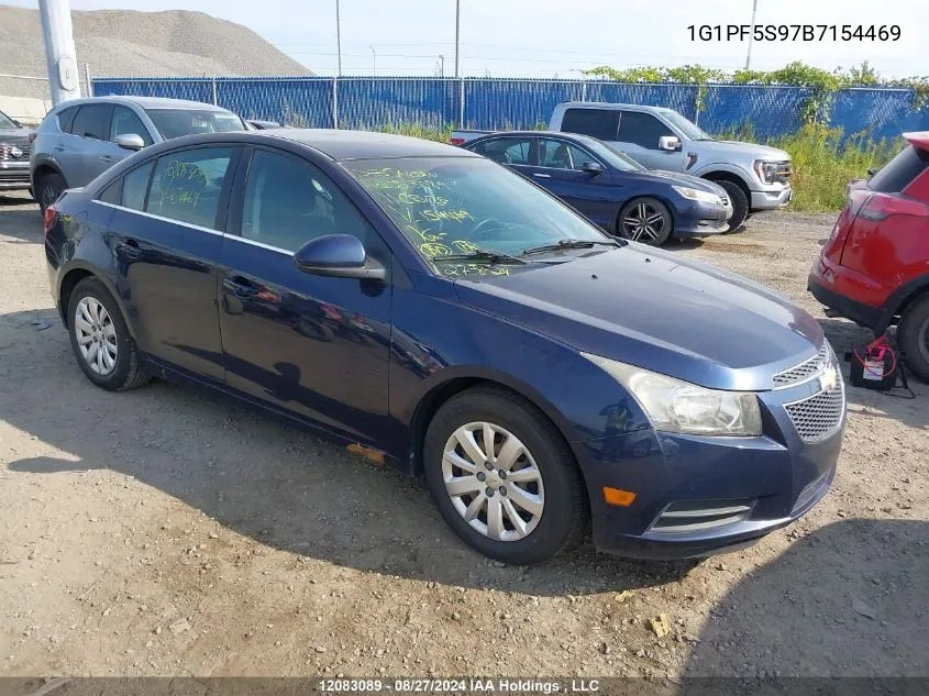 1G1PF5S97B7154469 2011 Chevrolet Cruze Lt