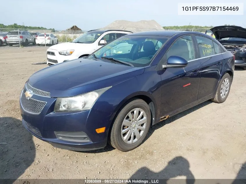 1G1PF5S97B7154469 2011 Chevrolet Cruze Lt