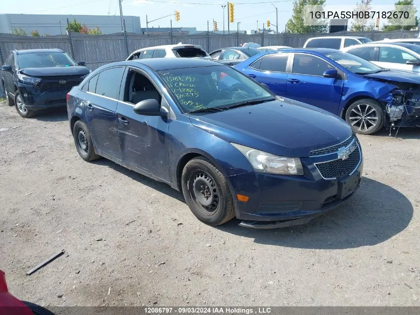 2011 Chevrolet Cruze Ls VIN: 1G1PA5SH0B7182670 Lot: 12086797