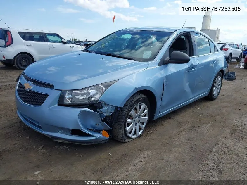 2011 Chevrolet Cruze VIN: 1G1PA5SH7B7252505 Lot: 12100815