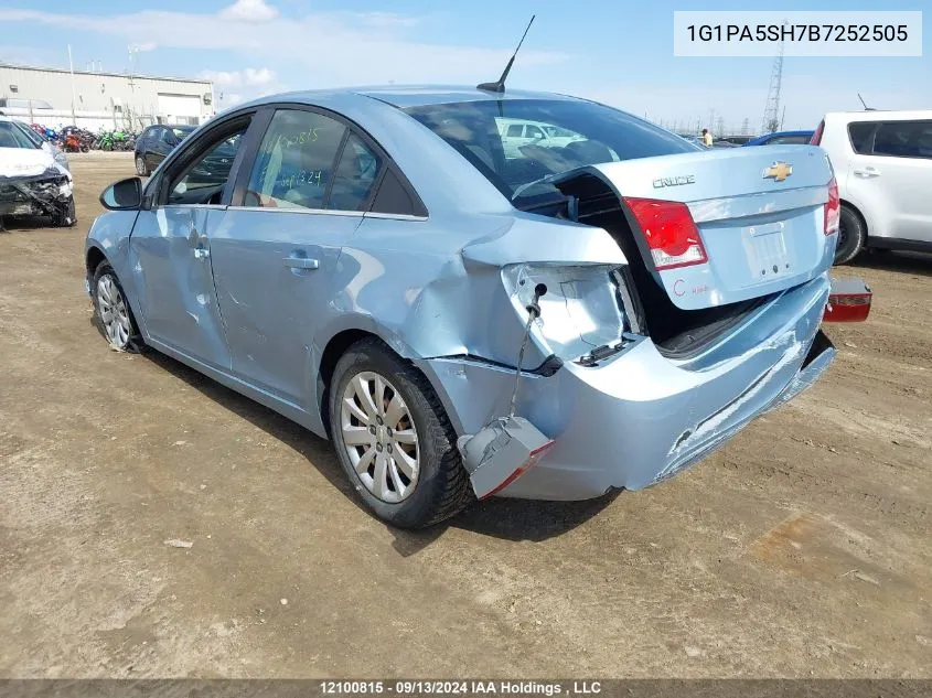 1G1PA5SH7B7252505 2011 Chevrolet Cruze