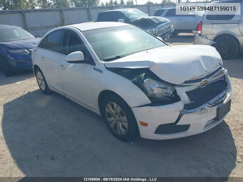 2011 Chevrolet Cruze VIN: 1G1PF5S94B7159015 Lot: 12105904