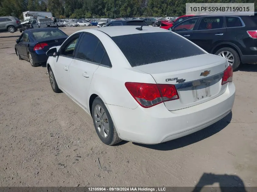 2011 Chevrolet Cruze VIN: 1G1PF5S94B7159015 Lot: 12105904