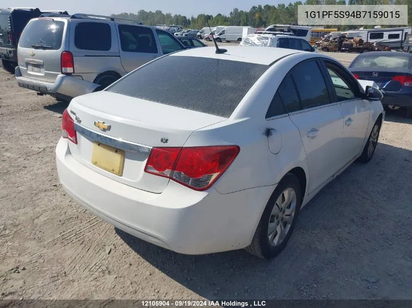 2011 Chevrolet Cruze VIN: 1G1PF5S94B7159015 Lot: 12105904