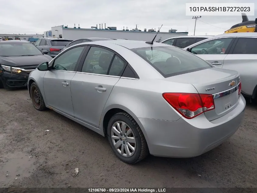 2011 Chevrolet Cruze VIN: 1G1PA5SH1B7272023 Lot: 12106760