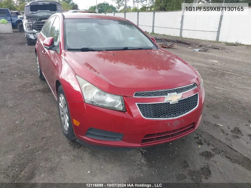 1G1PF5S9XB7130165 2011 Chevrolet Cruze Lt