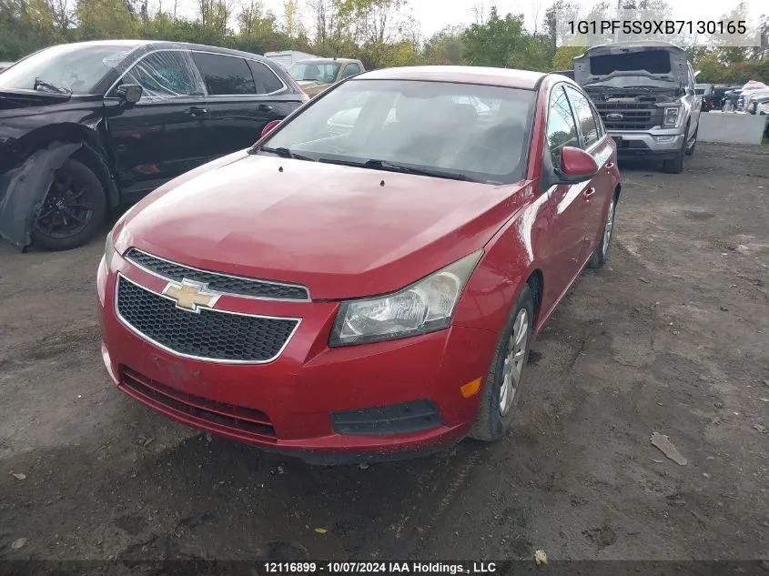 1G1PF5S9XB7130165 2011 Chevrolet Cruze Lt