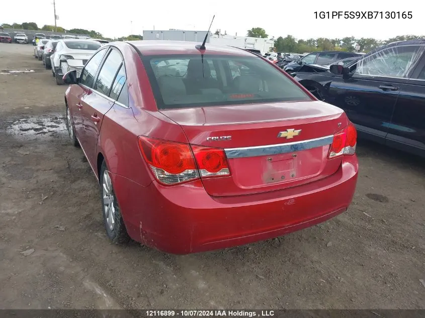 2011 Chevrolet Cruze Lt VIN: 1G1PF5S9XB7130165 Lot: 12116899