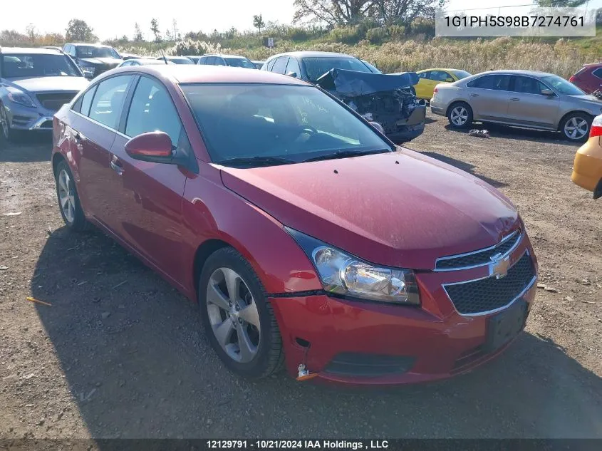 1G1PH5S98B7274761 2011 Chevrolet Cruze