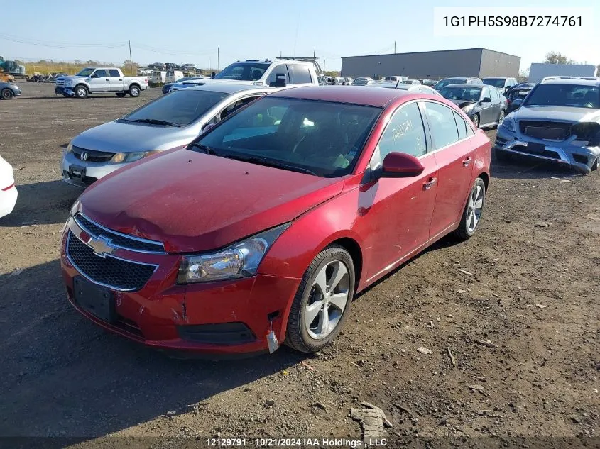 1G1PH5S98B7274761 2011 Chevrolet Cruze