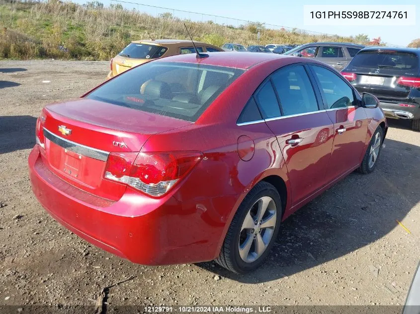 1G1PH5S98B7274761 2011 Chevrolet Cruze