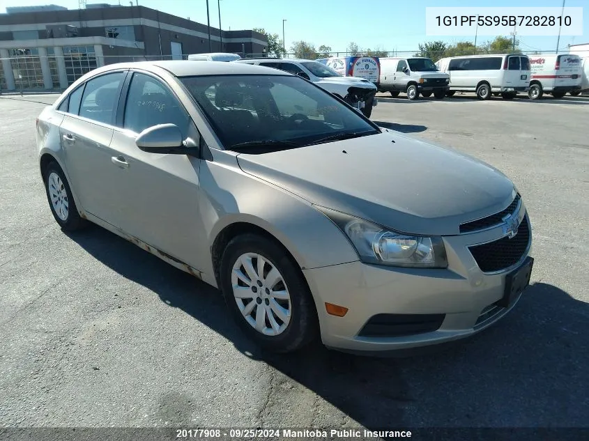 1G1PF5S95B7282810 2011 Chevrolet Cruze Lt Turbo