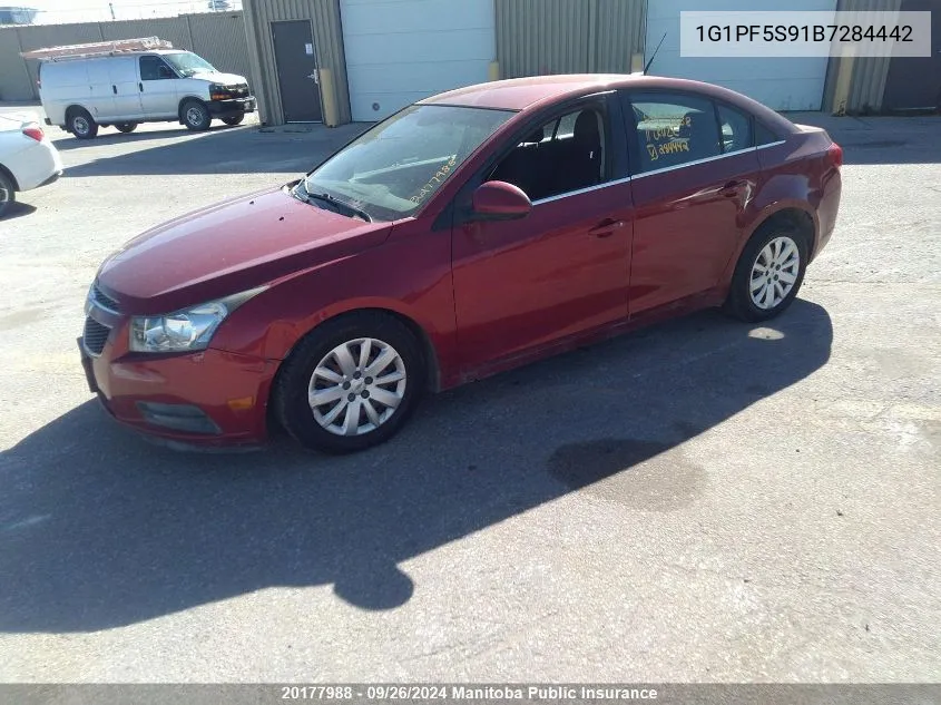 2011 Chevrolet Cruze Lt Turbo VIN: 1G1PF5S91B7284442 Lot: 20177988