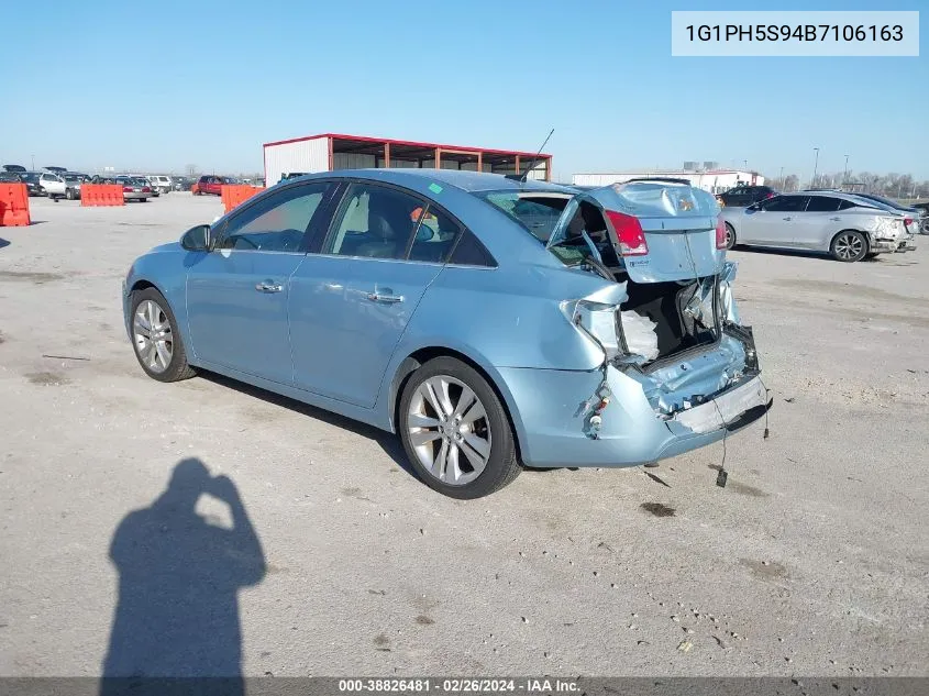 2011 Chevrolet Cruze Ltz VIN: 1G1PH5S94B7106163 Lot: 38826481