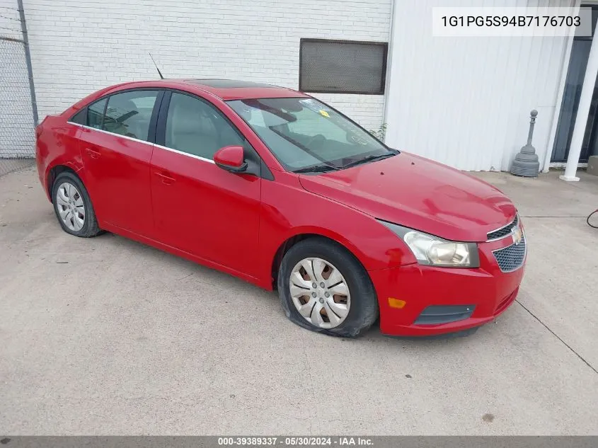 2011 Chevrolet Cruze 2Lt VIN: 1G1PG5S94B7176703 Lot: 39389337