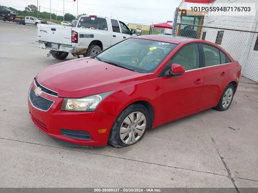 1G1PG5S94B7176703 2011 Chevrolet Cruze 2Lt