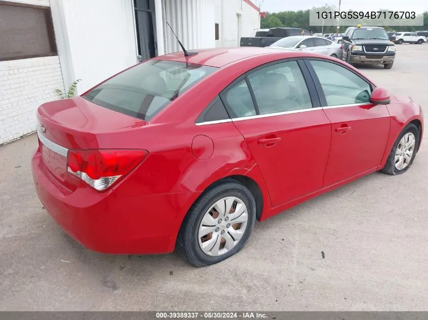 1G1PG5S94B7176703 2011 Chevrolet Cruze 2Lt