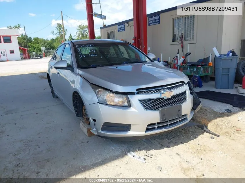 2011 Chevrolet Cruze Eco VIN: 1G1PJ5S98B7209431 Lot: 39489762