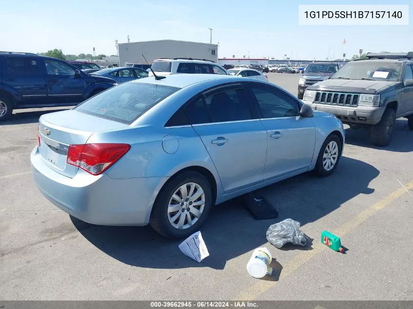 2011 Chevrolet Cruze Ls VIN: 1G1PD5SH1B7157140 Lot: 39662945