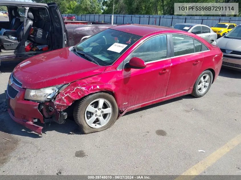 1G1PF5S98B7291114 2011 Chevrolet Cruze 1Lt