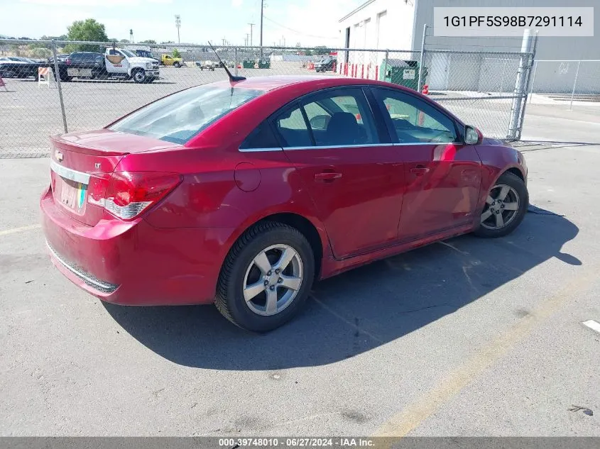 1G1PF5S98B7291114 2011 Chevrolet Cruze 1Lt