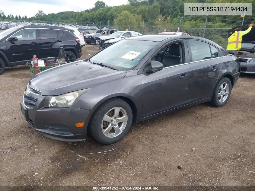 1G1PF5S91B7194434 2011 Chevrolet Cruze 1Lt