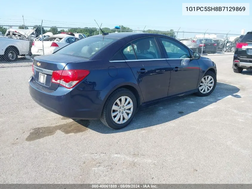 2011 Chevrolet Cruze Ls VIN: 1G1PC5SH8B7129869 Lot: 40061889