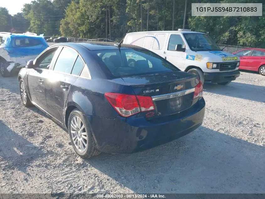 1G1PJ5S94B7210883 2011 Chevrolet Cruze Eco