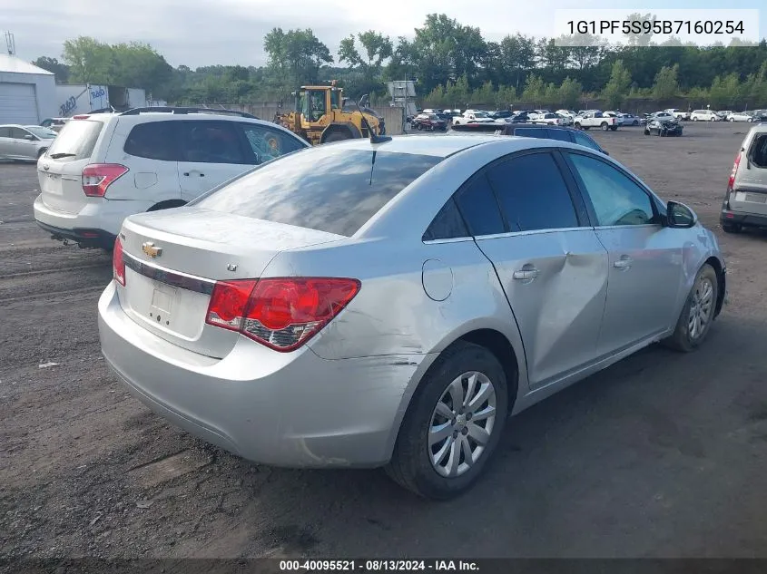 2011 Chevrolet Cruze Lt VIN: 1G1PF5S95B7160254 Lot: 40095521