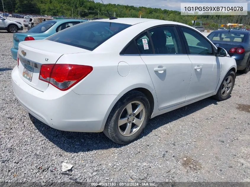 1G1PG5S9XB7104078 2011 Chevrolet Cruze 2Lt