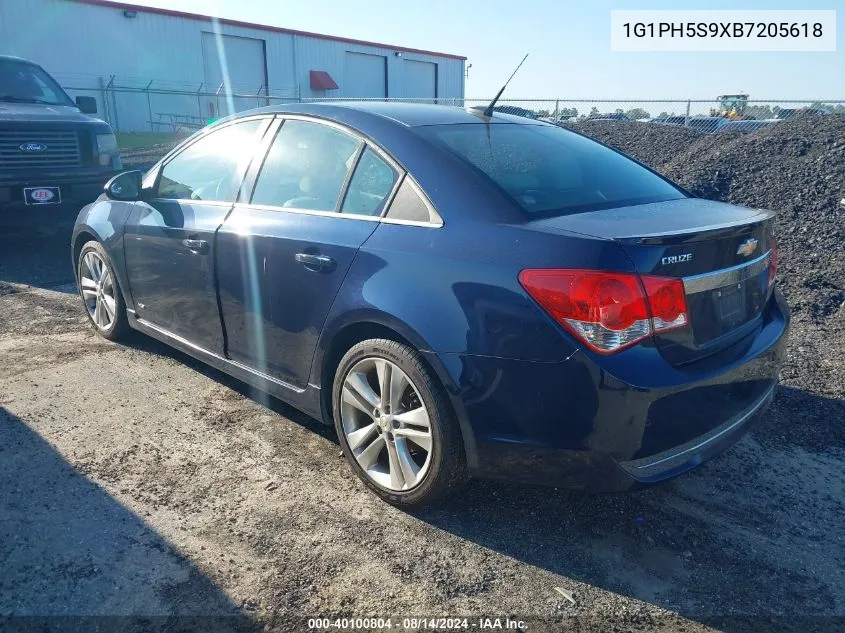 1G1PH5S9XB7205618 2011 Chevrolet Cruze Ltz