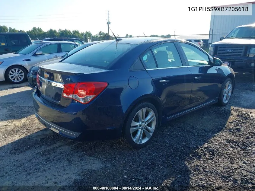 1G1PH5S9XB7205618 2011 Chevrolet Cruze Ltz