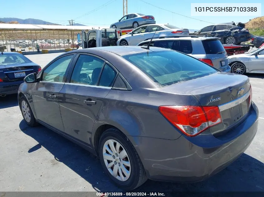 1G1PC5SH5B7103388 2011 Chevrolet Cruze Ls